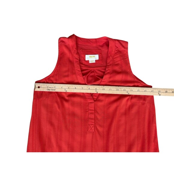 Maeve by Anthropologie Tomato Red Sleeveless Tunic Tank Modal Blend Size XS - Picture 7 of 14